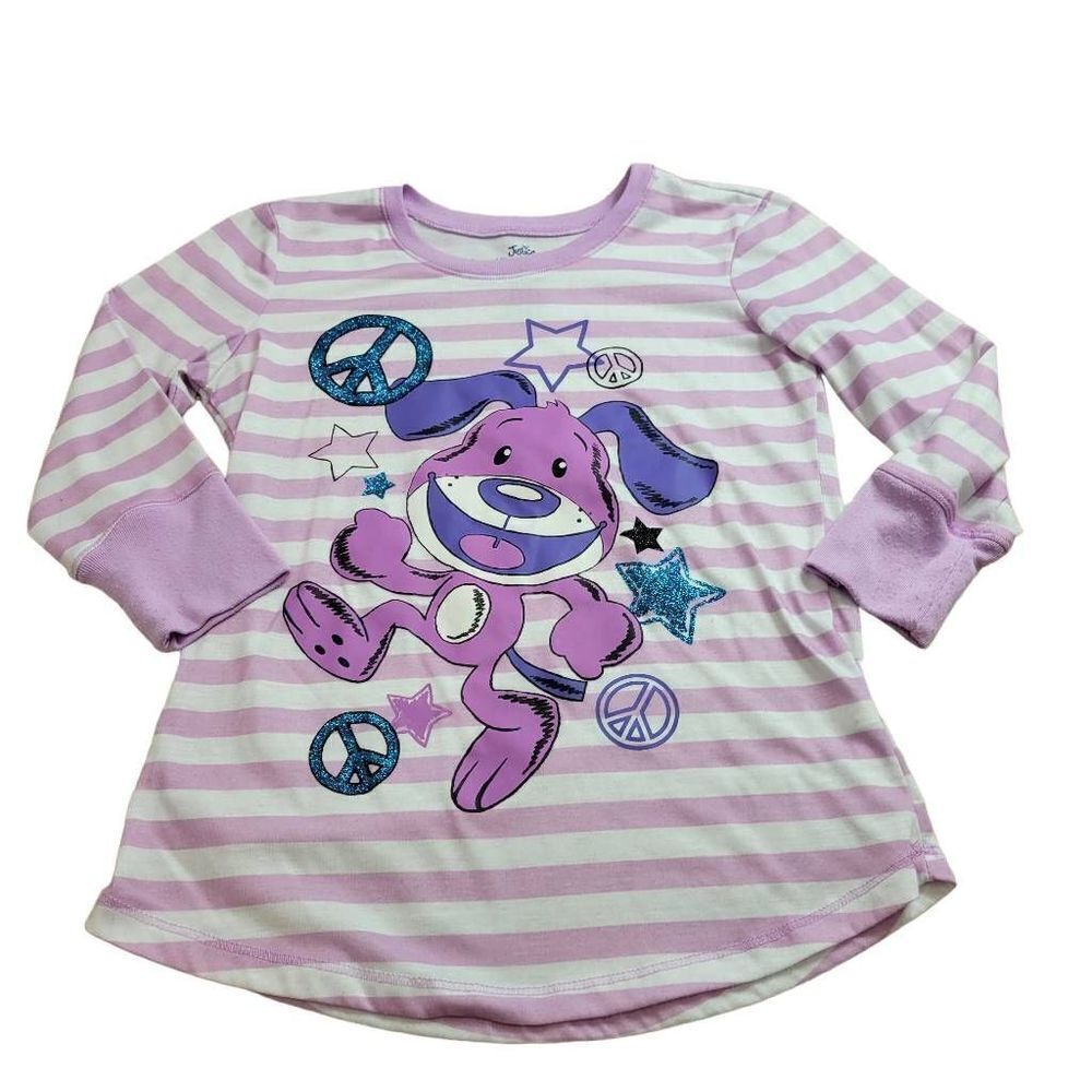 Justice peace sign puppy shirt 14